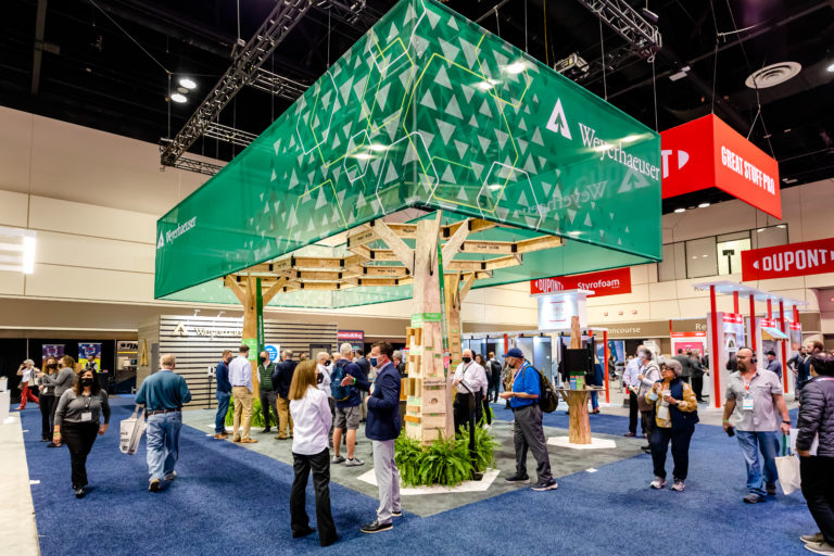 Weyerhaeuser booth at IBS 2022