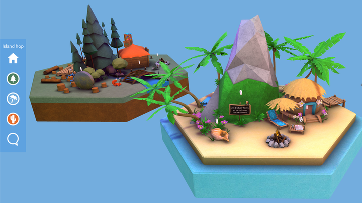 PlanetIMEX (a virtual world of 3D islands)