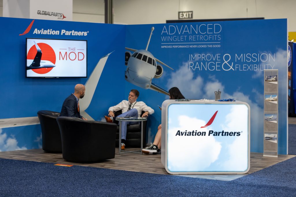 Aviation Partners Booth at NBAA