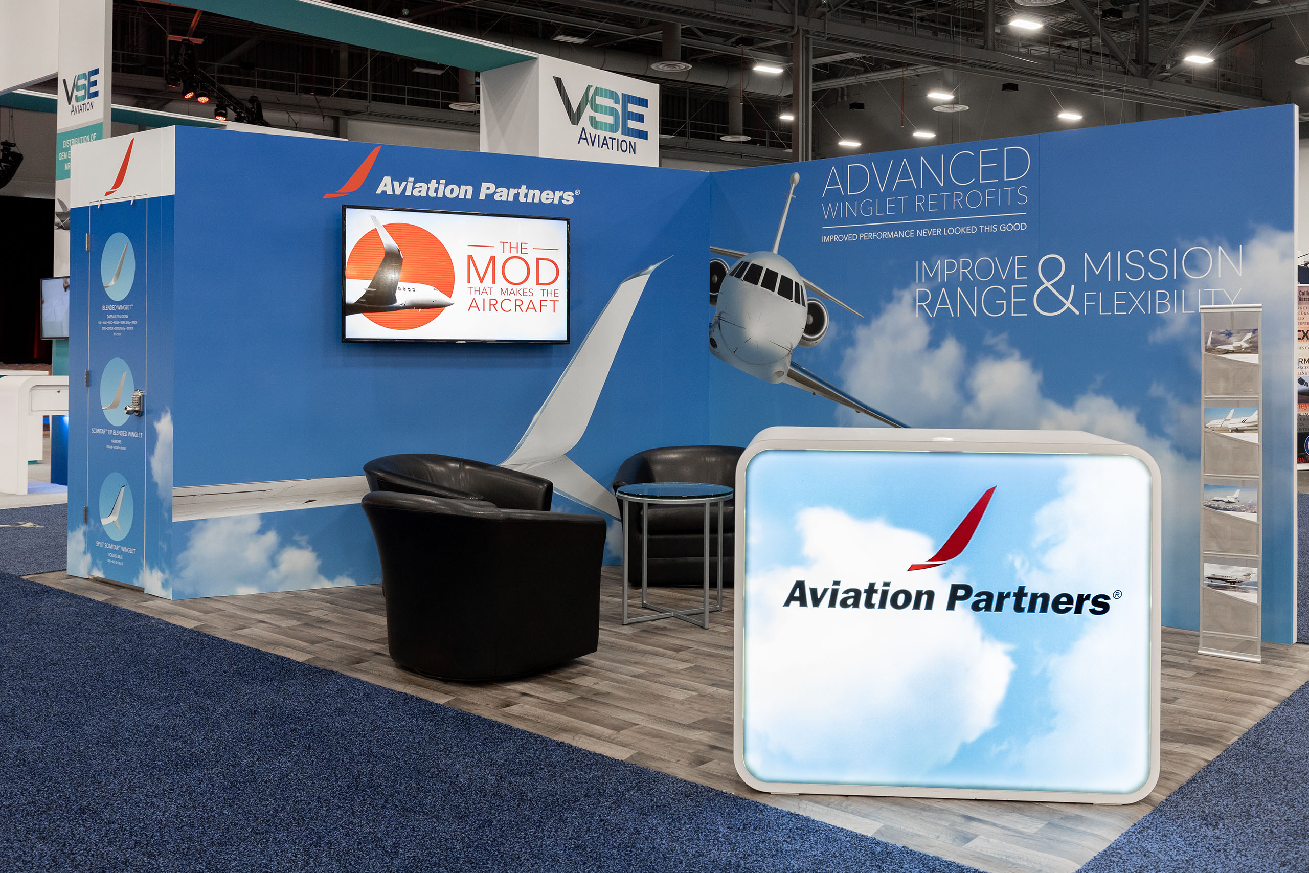 Aviation Partners Booth at NBAA