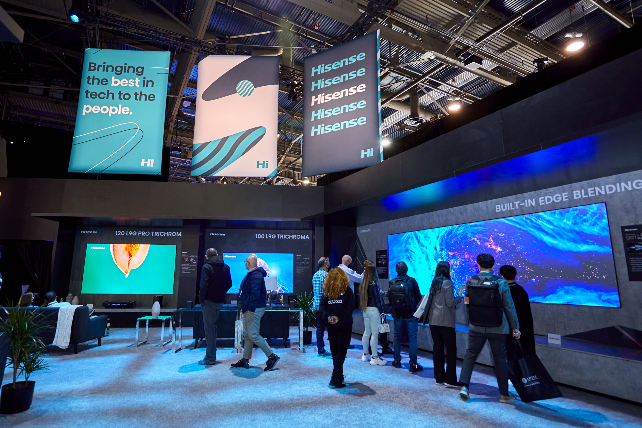 Hisense booth at CES 2022