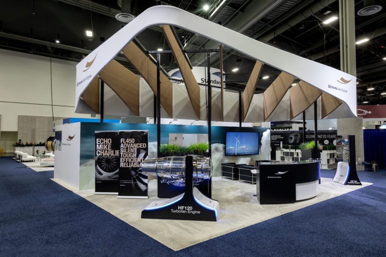 GE Honda booth at NBAA 2021