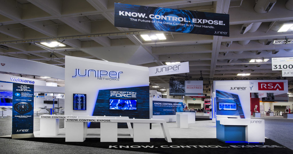 Juniper Networks booth