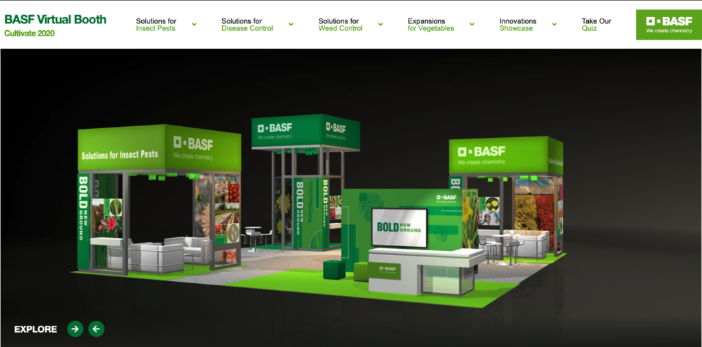 Custom site created for BASF by Impact XM